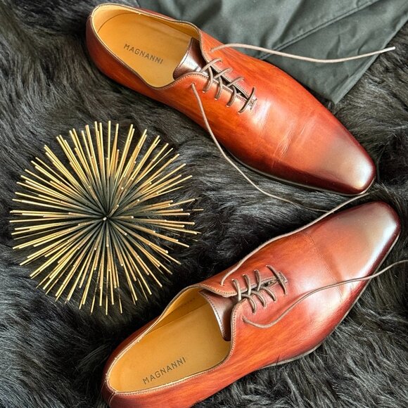 Men's Magnanni  in Cognac 10.5D - Picture 1 of 3